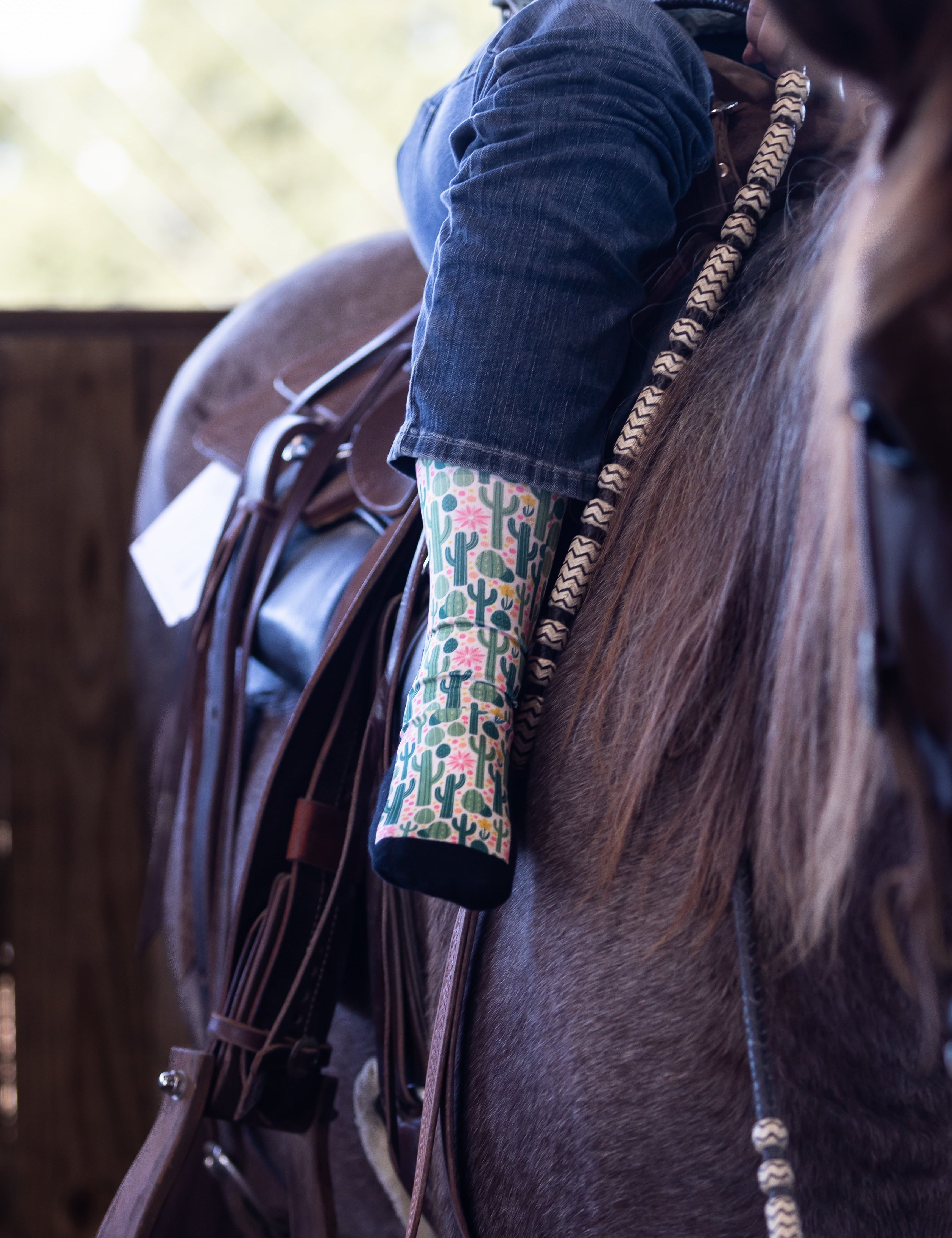 Red Barn Socks "Prickly Pair" - Petite - Red Barn Socks - Equiluxe Tack