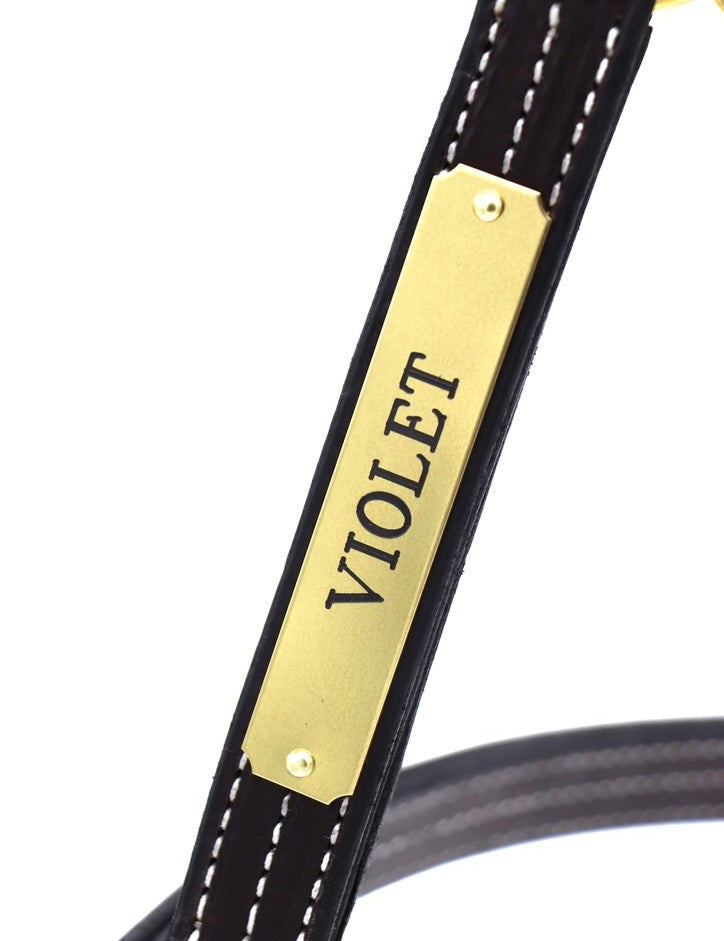 Remarkable Leather Goods Classic Halter Nameplate - Remarkable Leather Goods - Equiluxe Tack