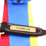 Remarkable Leather Goods Elegant Lead Nameplate - Remarkable Leather Goods - Equiluxe Tack