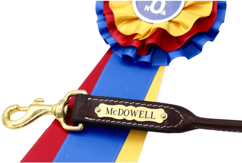 Remarkable Leather Goods Fancy Lead Nameplate - Remarkable Leather Goods - Equiluxe Tack
