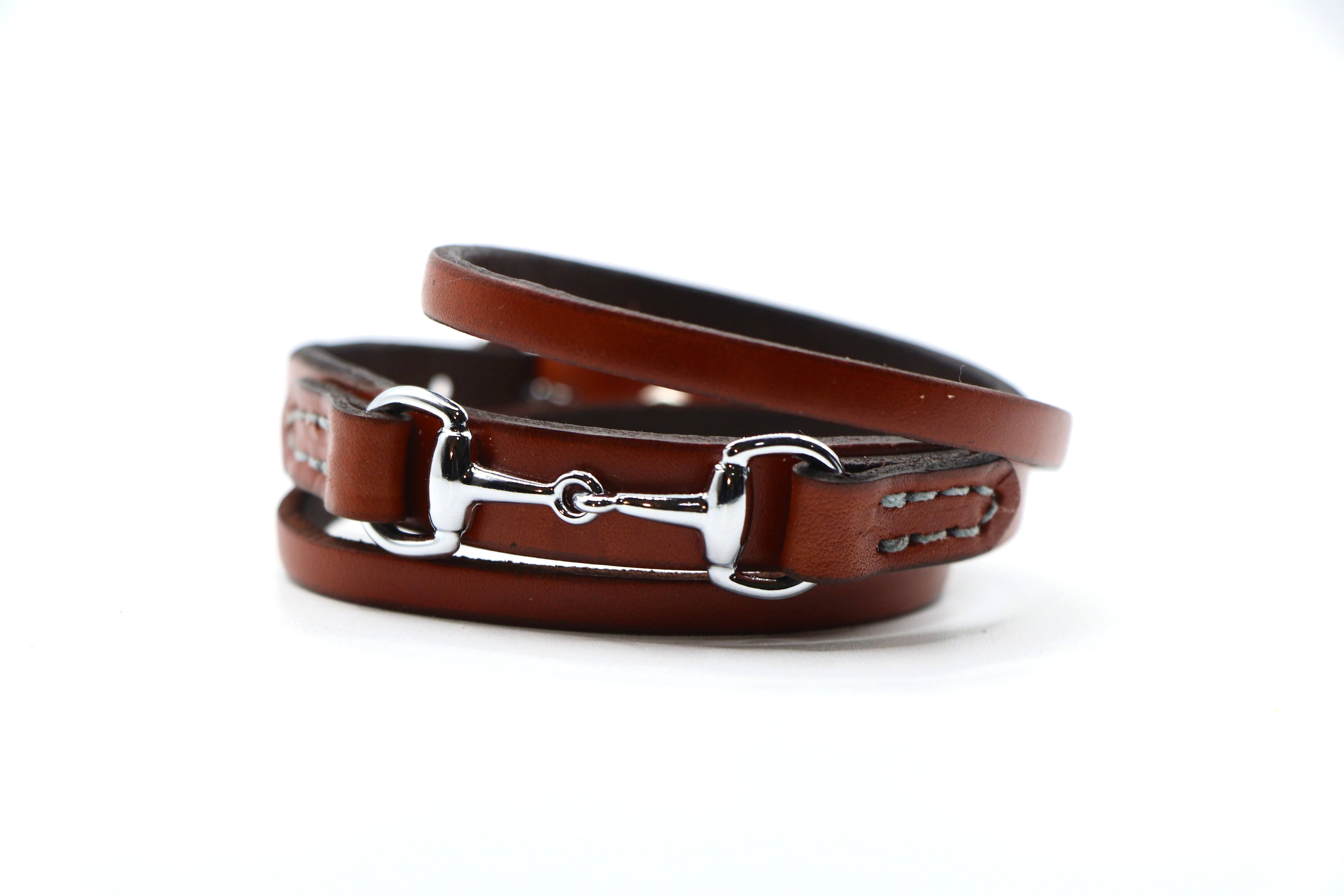 Remarkable Leather Goods GHC Double Wrap Bit Bracelet - Remarkable Leather Goods - Equiluxe Tack