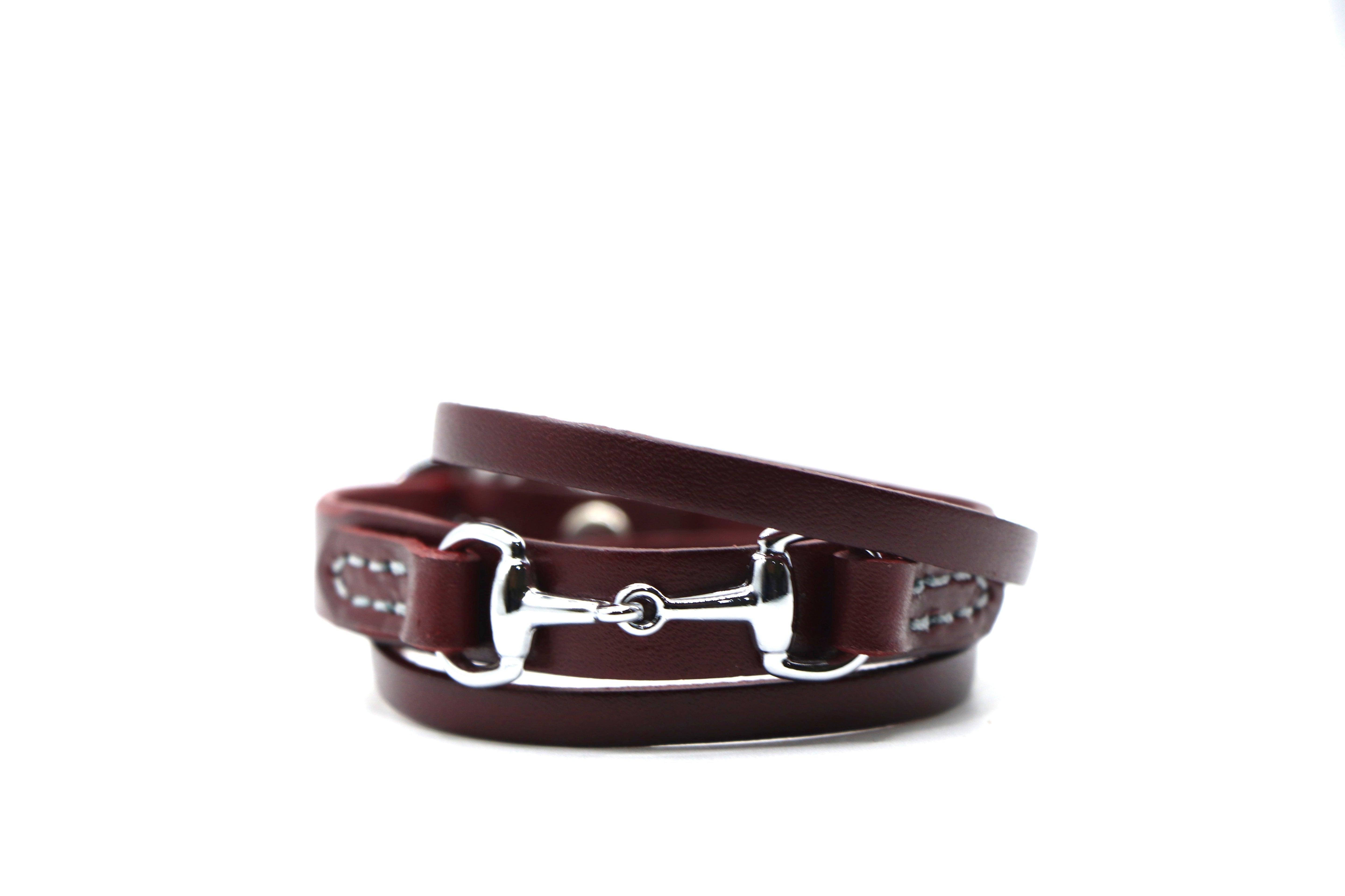 Remarkable Leather Goods GHC Double Wrap Bit Bracelet - Remarkable Leather Goods - Equiluxe Tack