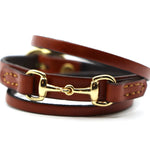 Remarkable Leather Goods GHC Double Wrap Bit Bracelet - Remarkable Leather Goods - Equiluxe Tack