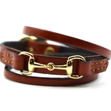 Remarkable Leather Goods GHC Double Wrap Bit Bracelet - Remarkable Leather Goods - Equiluxe Tack