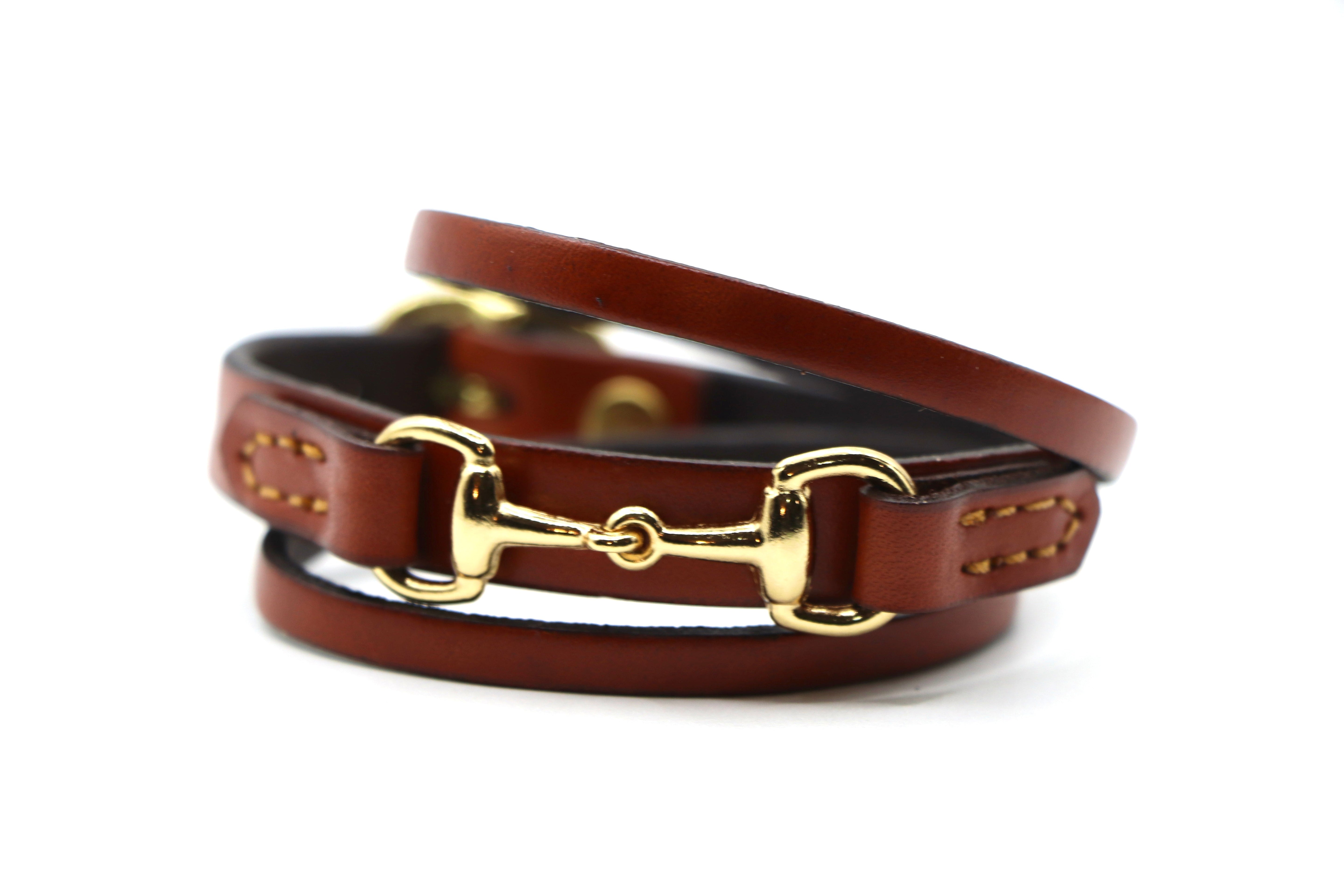 Remarkable Leather Goods GHC Double Wrap Bit Bracelet - Remarkable Leather Goods - Equiluxe Tack