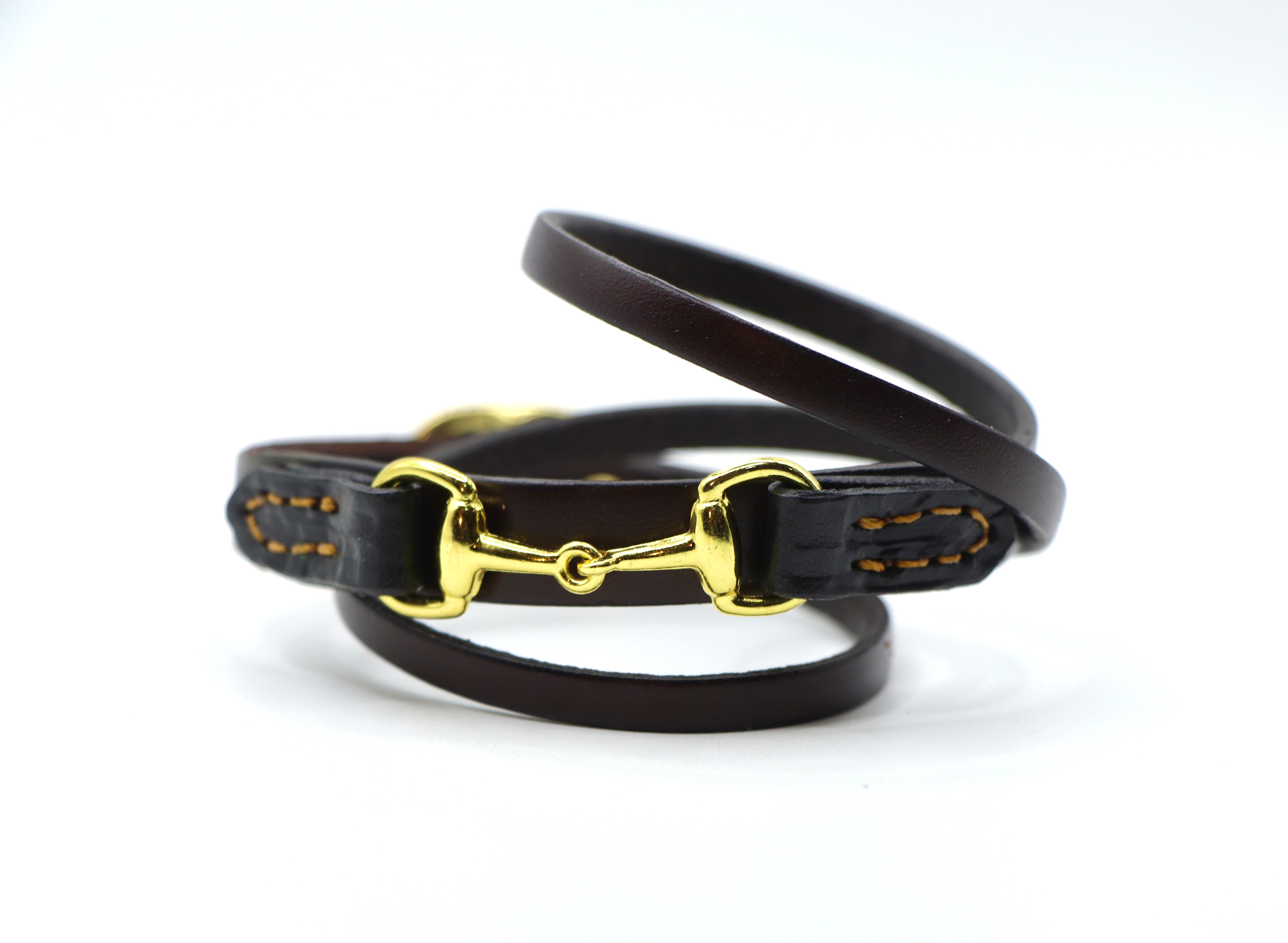Remarkable Leather Goods GHC Double Wrap Bit Bracelet - Remarkable Leather Goods - Equiluxe Tack