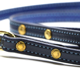 Remarkable Leather Goods Limited Edition Light Blue Stitched Dog Leash - Remarkable Leather Goods - Equiluxe Tack