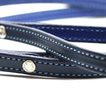 Remarkable Leather Goods Limited Edition Light Blue Stitched Dog Leash - Remarkable Leather Goods - Equiluxe Tack