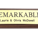 Remarkable Leather Goods Mounted Stall Plate - Remarkable Leather Goods - Equiluxe Tack