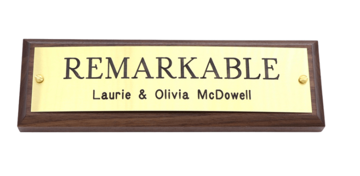 Remarkable Leather Goods Mounted Stall Plate - Remarkable Leather Goods - Equiluxe Tack