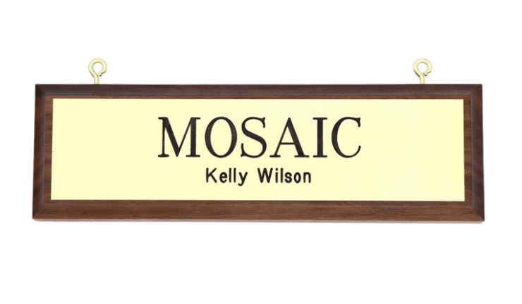 Remarkable Leather Goods Mounted Stall Plate - Remarkable Leather Goods - Equiluxe Tack