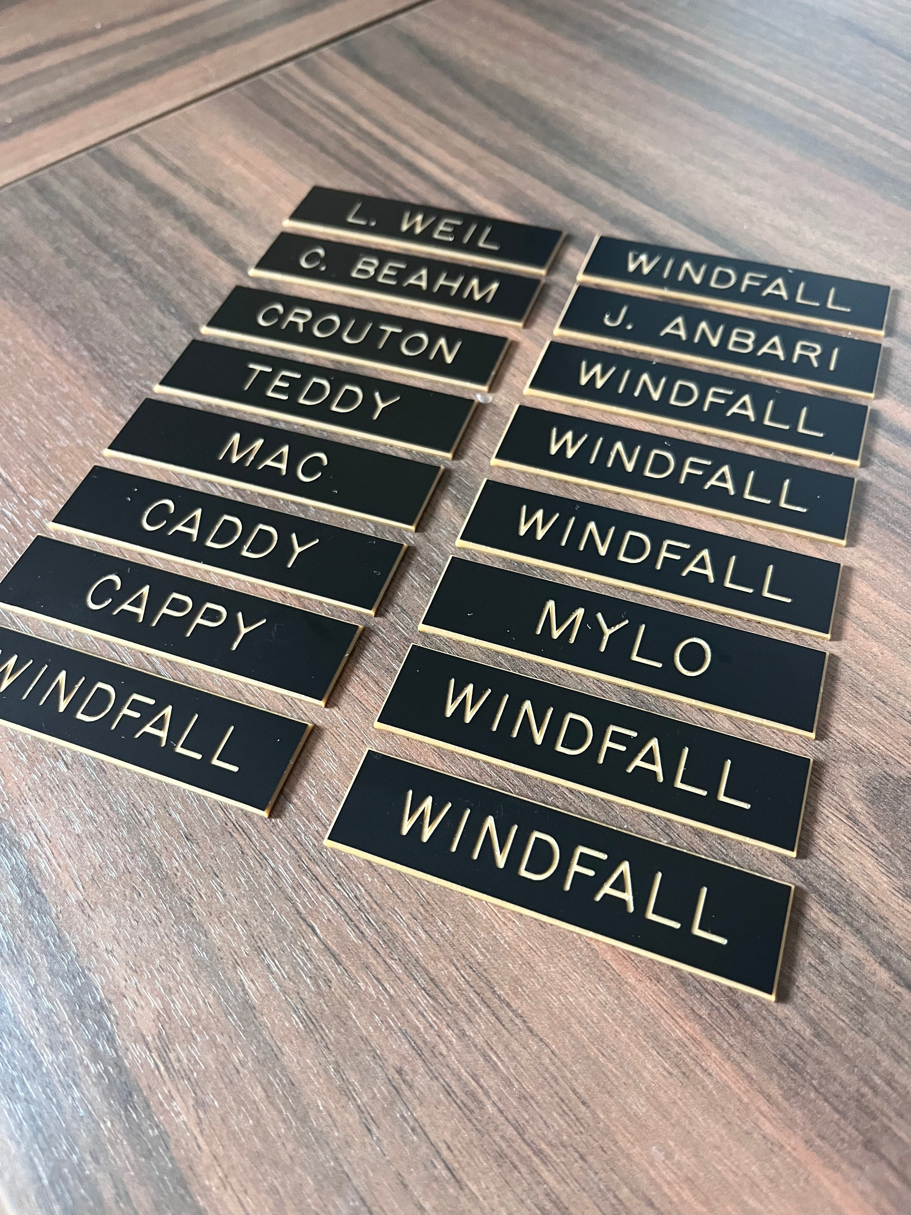 Remarkable Leather Goods Plastic Tack Room Labels (403) - Remarkable Leather Goods - Equiluxe Tack
