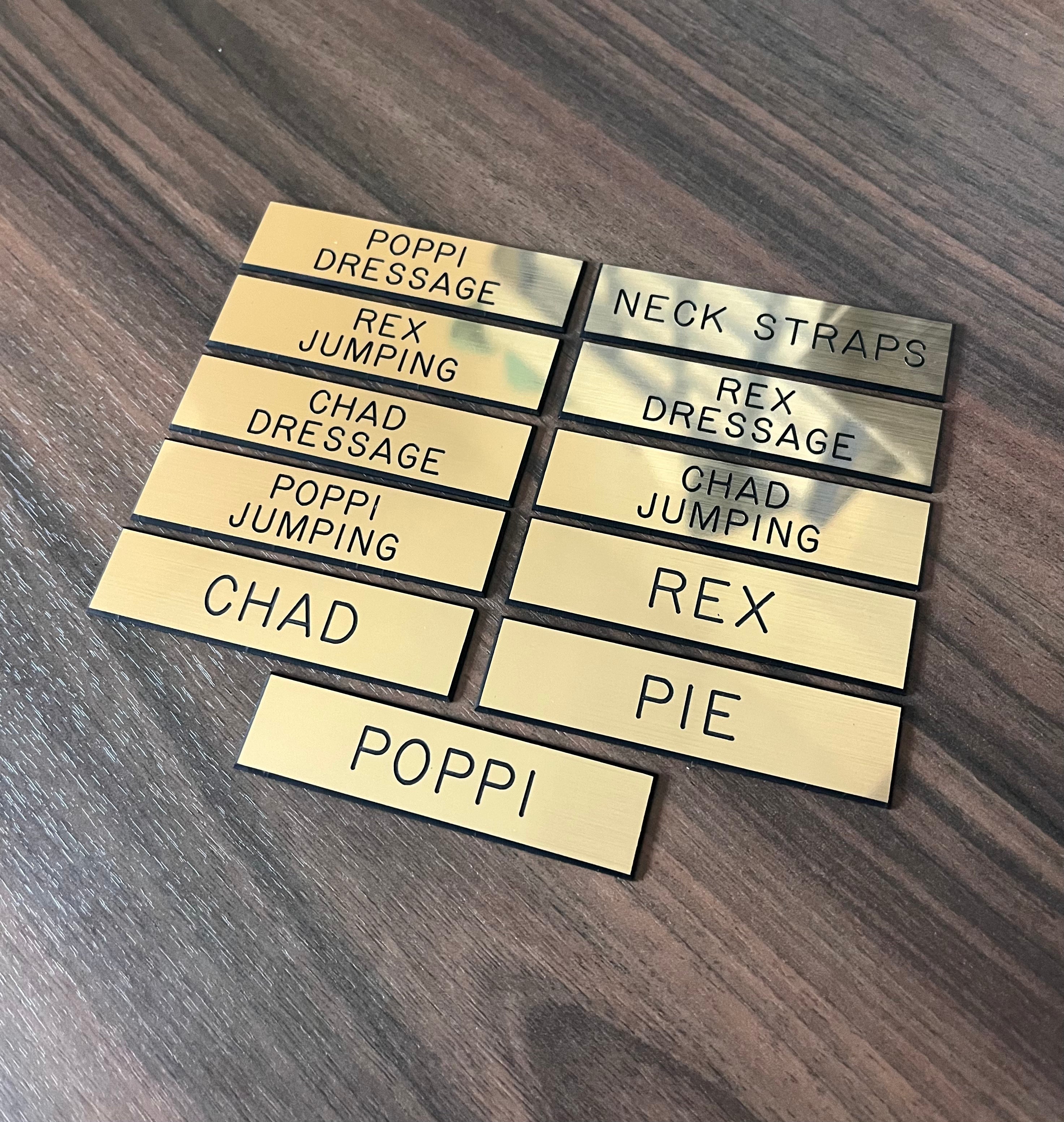 Remarkable Leather Goods Plastic Tack Room Labels (403) - Remarkable Leather Goods - Equiluxe Tack