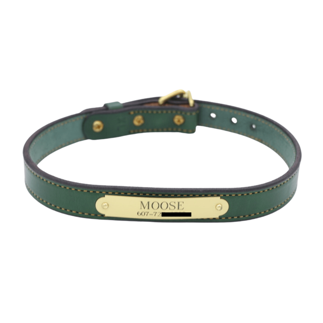 Remarkable Leather Goods Stitched Dog Collar - Remarkable Leather Goods - Equiluxe Tack