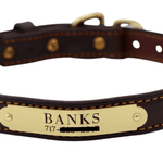 Remarkable Leather Goods Stitched Dog Collar - Remarkable Leather Goods - Equiluxe Tack