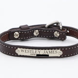 Remarkable Leather Goods Stitched Dog Collar - Remarkable Leather Goods - Equiluxe Tack