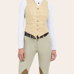 R.J. Classics Aiken Hunt Vest - Beige Tattersall - R.J. Classics - Equiluxe Tack