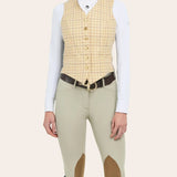 R.J. Classics Aiken Hunt Vest - Beige Tattersall - R.J. Classics - Equiluxe Tack