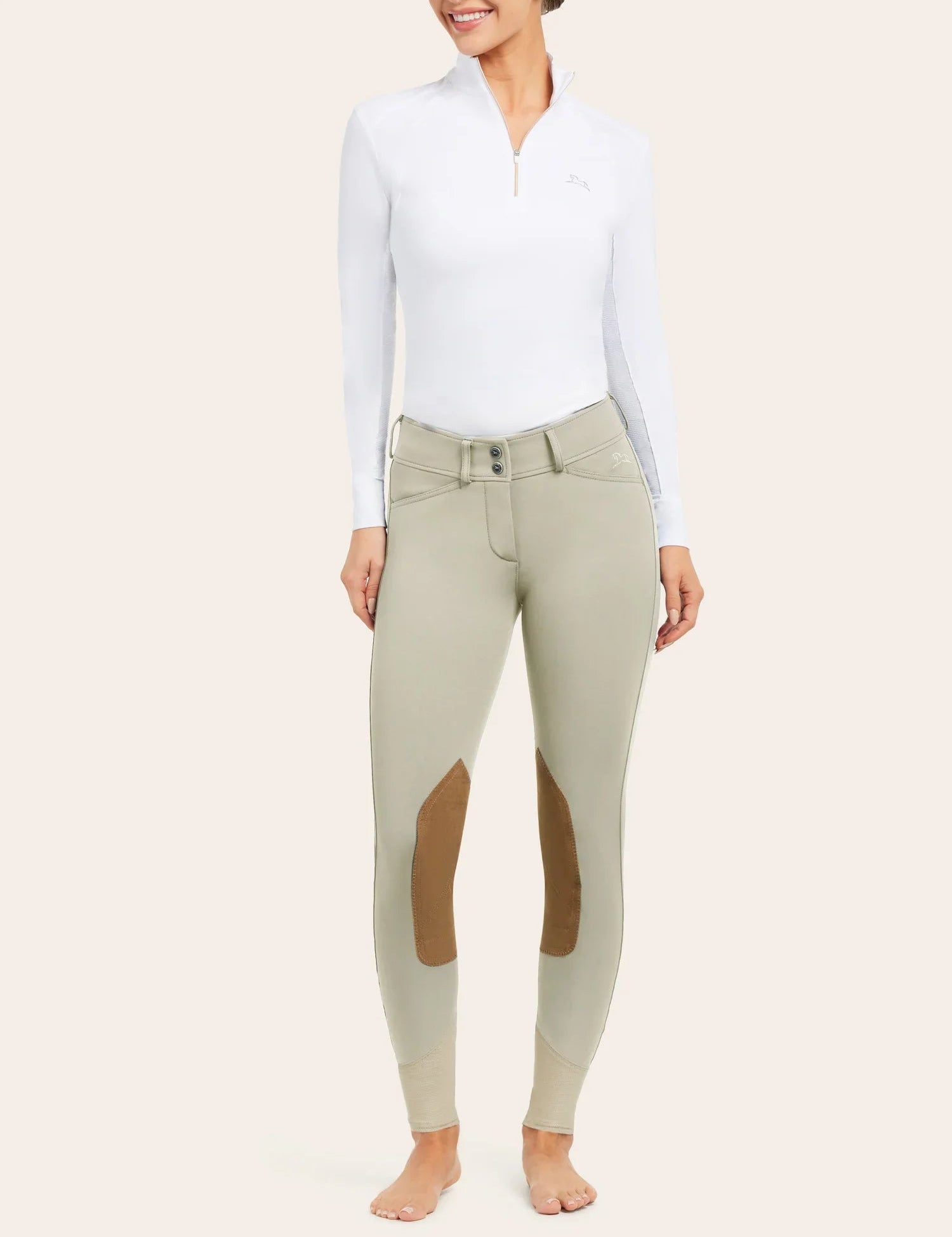 R.J. Classics Gracie Knee Patch Breech - Sand - R.J. Classics - Equiluxe Tack