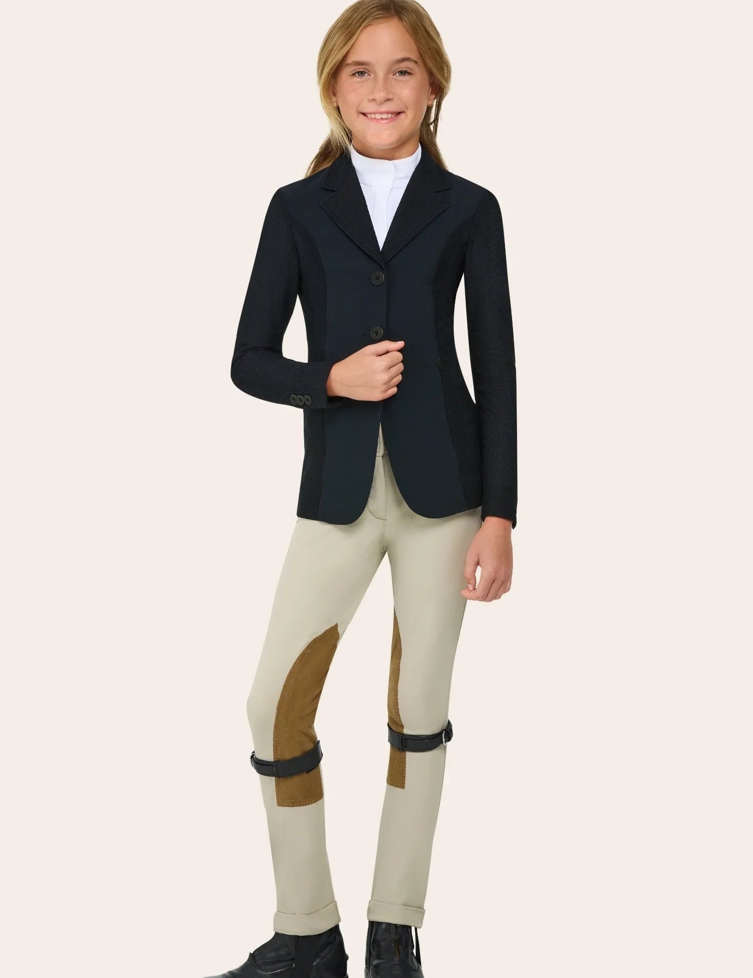 R.J. Classics Harmony Jr. Children's Mesh Show Coat - Black - R.J. Classics - Equiluxe Tack
