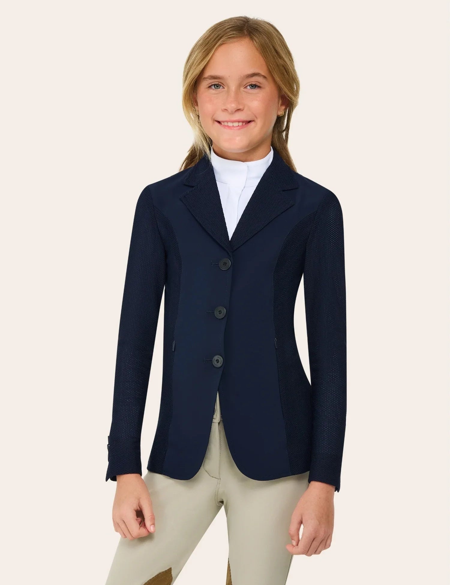 R.J. Classics Harmony Jr. Children's Mesh Show Coat - Navy Blue - R.J. Classics - Equiluxe Tack