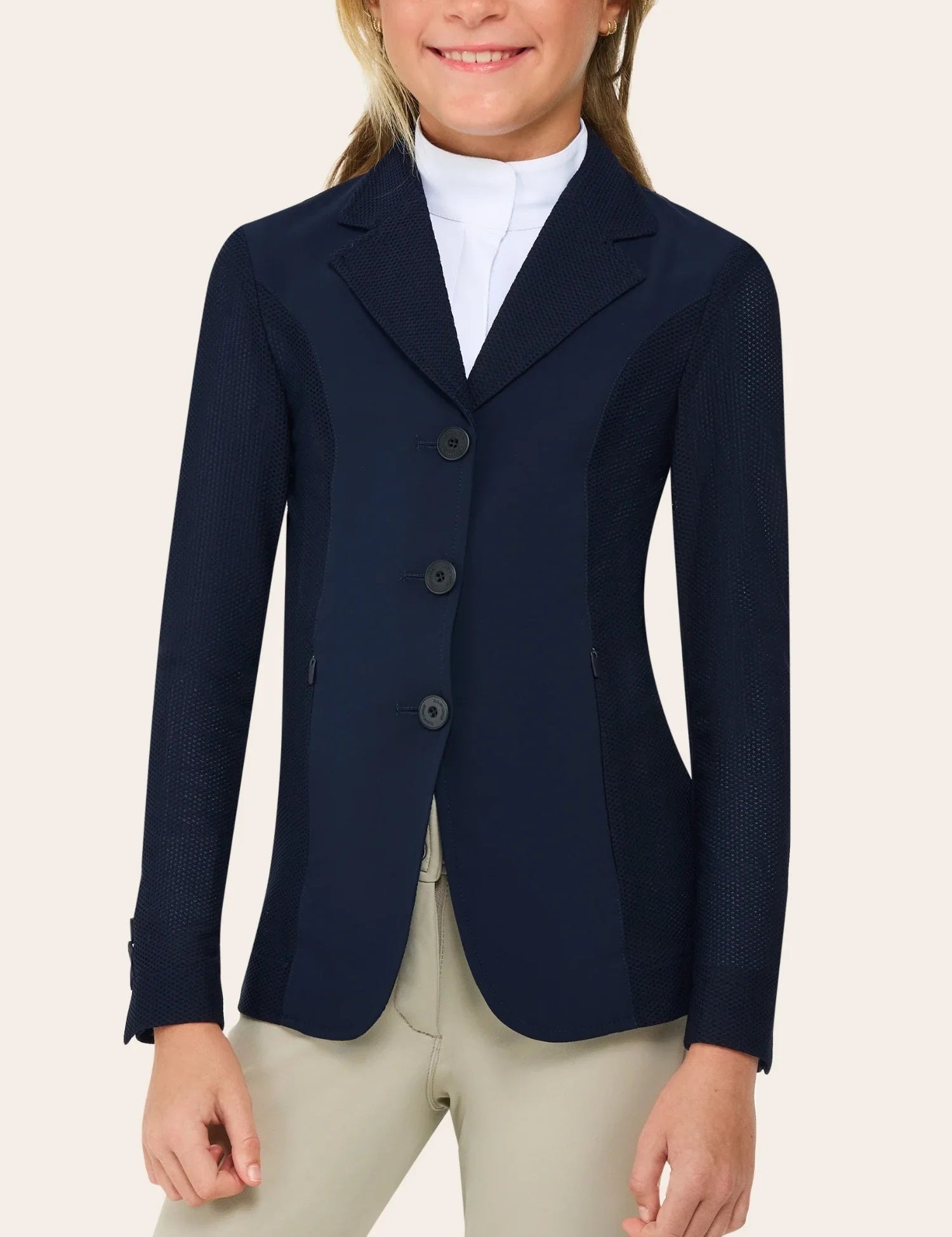 R.J. Classics Harmony Jr. Children's Mesh Show Coat - Navy Blue - R.J. Classics - Equiluxe Tack