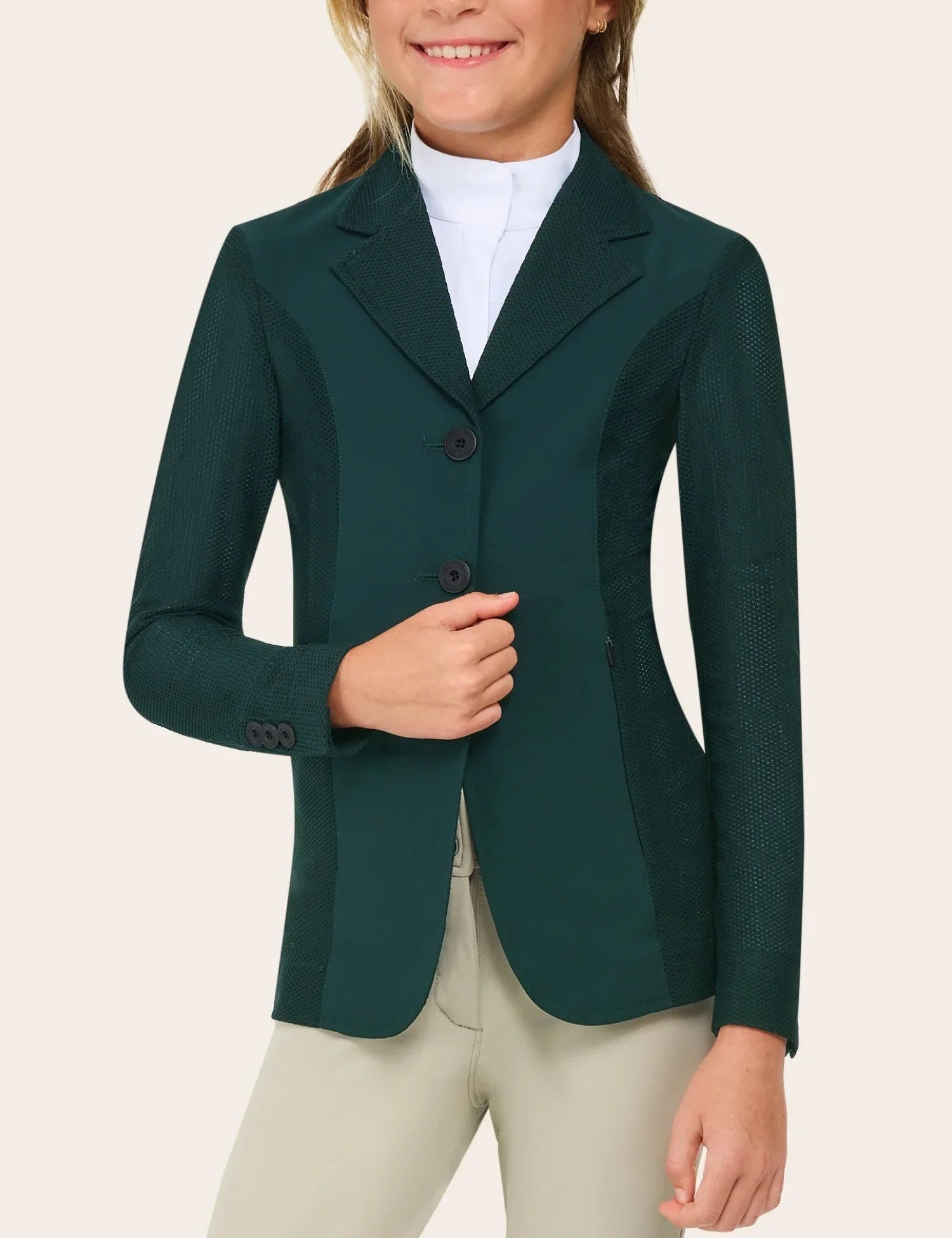 R.J. Classics Harmony Jr. Mesh Show Coat - Green - R.J. Classics - Equiluxe Tack