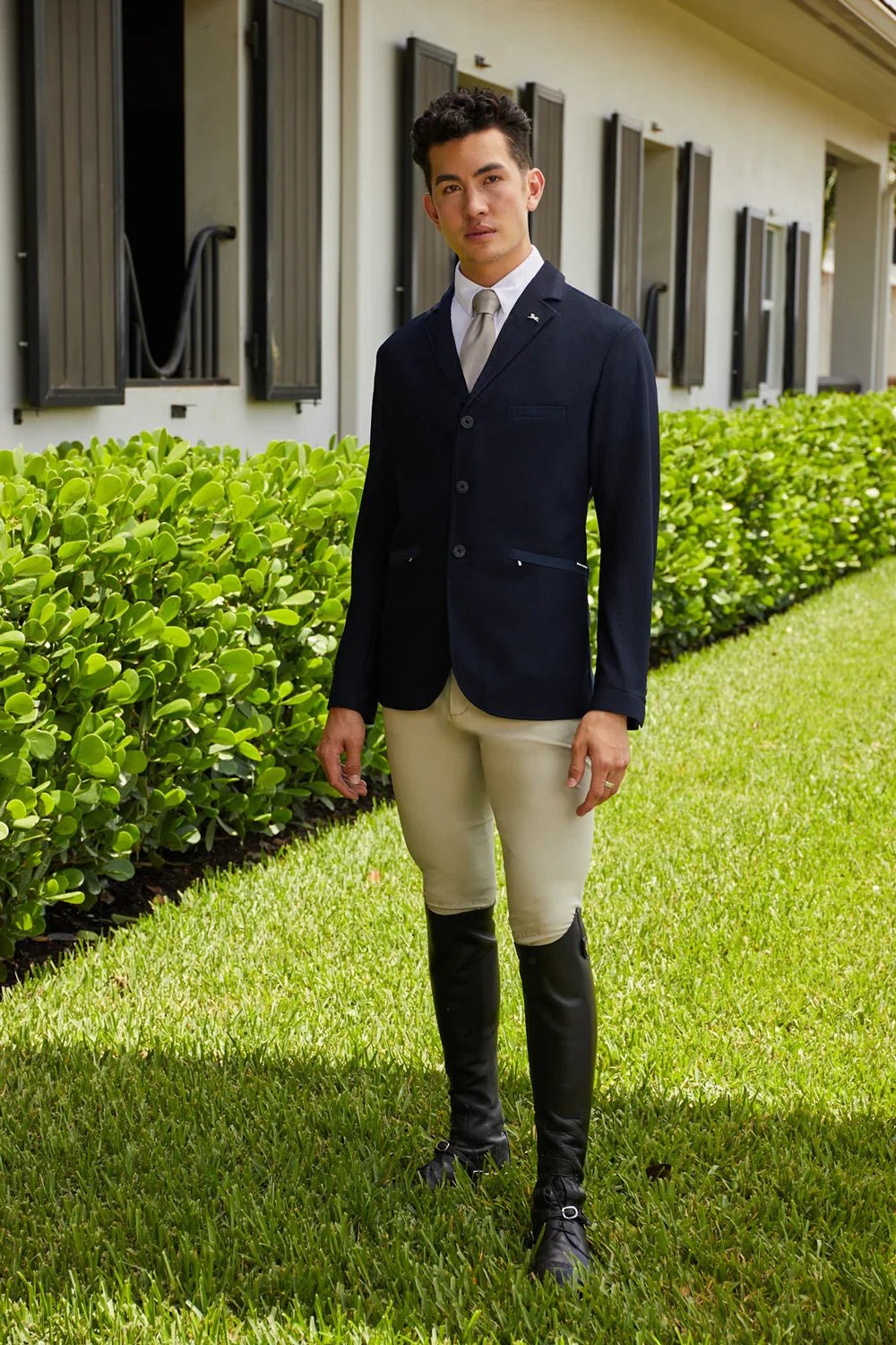 R.J. Classics Hudson Mesh Men's Show Coat - Navy Blue - R.J. Classics - Equiluxe Tack