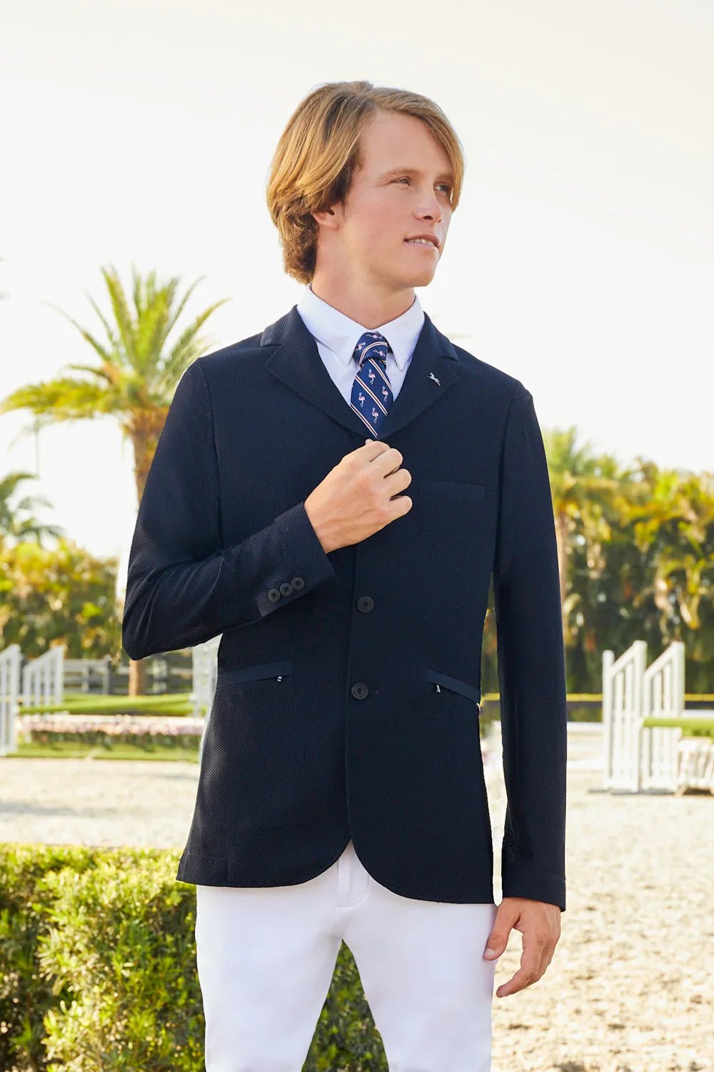 R.J. Classics Hudson Mesh Men's Show Coat - Navy Blue - R.J. Classics - Equiluxe Tack