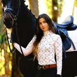 The Proper Fox Ladies Grey Horse Sun Shirt