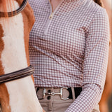 The Proper Fox Burgundy Plaid Sun Shirt