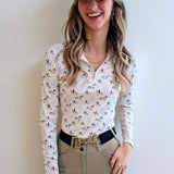 The Proper Fox Ladies Grey Horse Sun Shirt