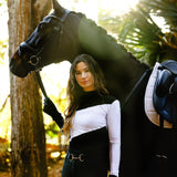 The Proper Fox Mockneck Colorblock Black & White