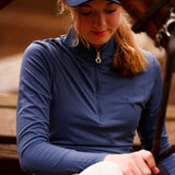 The Proper Fox Solid Blue Sunshirt