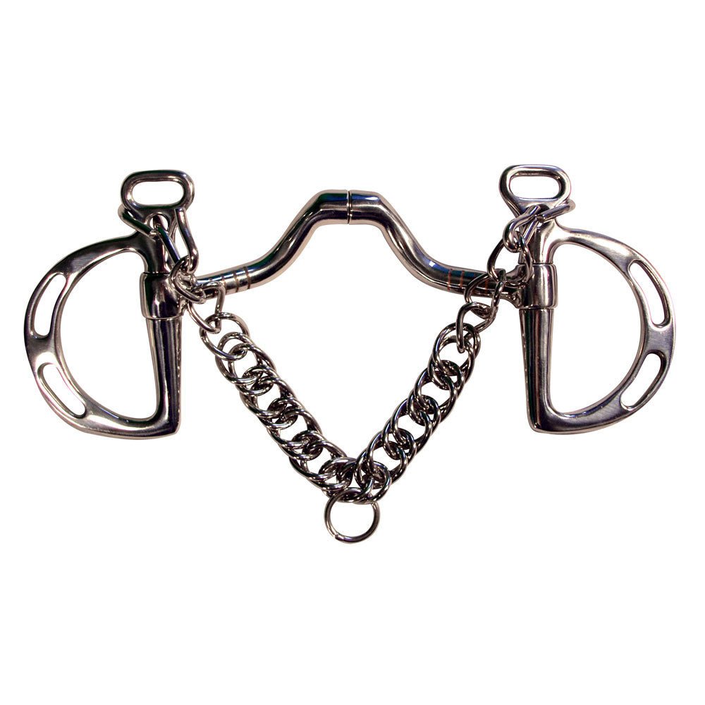 Robart Pinchless Stainless Steel Kimberwick Ported Mouth Bit 5" - Equiluxe Tack - Equiluxe Tack