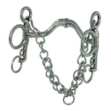 Robart Pinchless Stainless Steel Med Port Pelham Bit 5" - Equiluxe Tack - Equiluxe Tack