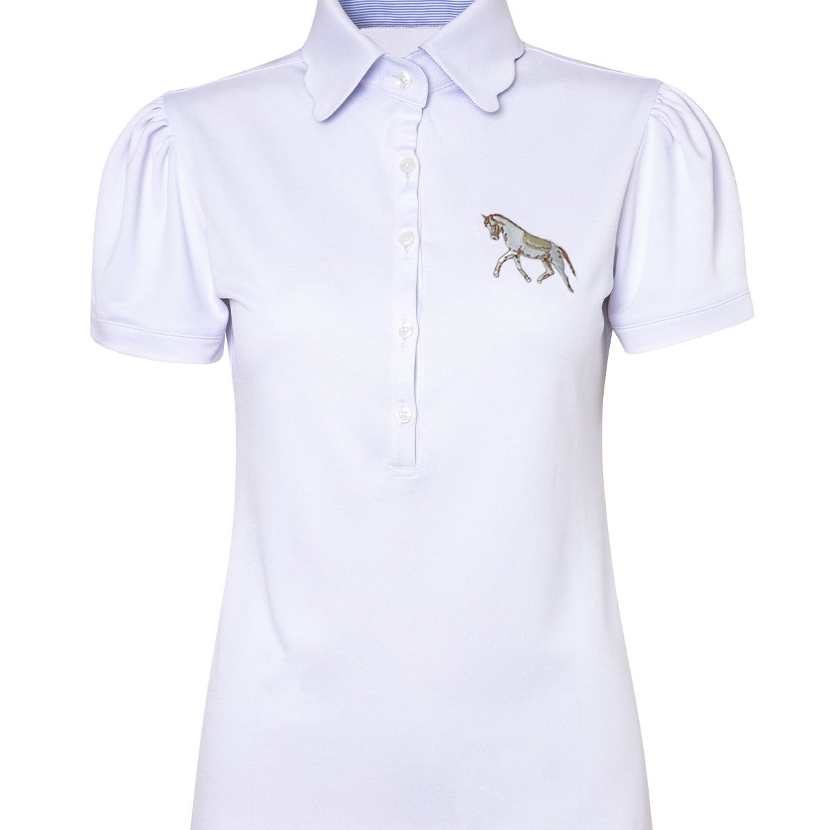 Rönner Acasia Horse Polo - Shirt | Basic White | High Tech - Rönner - Equiluxe Tack