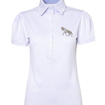 Rönner Acasia Horse Polo - Shirt | Basic White | High Tech - Rönner - Equiluxe Tack