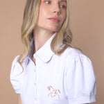 Rönner Acasia Horse Polo - Shirt | Basic White | High Tech - Rönner - Equiluxe Tack