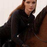 Ronner Amelie Show Shirt Long Sleeve | Black - Rönner - Equiluxe Tack