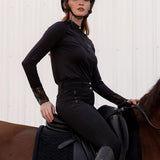 Ronner Amelie Show Shirt Long Sleeve | Black - Rönner - Equiluxe Tack