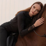 Ronner Amelie Show Shirt Long Sleeve | Black - Rönner - Equiluxe Tack