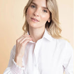 Rönner Annie Shirt Embroidered | White - Rönner - Equiluxe Tack