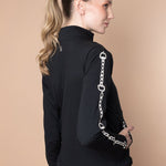 Rönner Ava Embroidered Zip Jacket | Black - Rönner - Equiluxe Tack