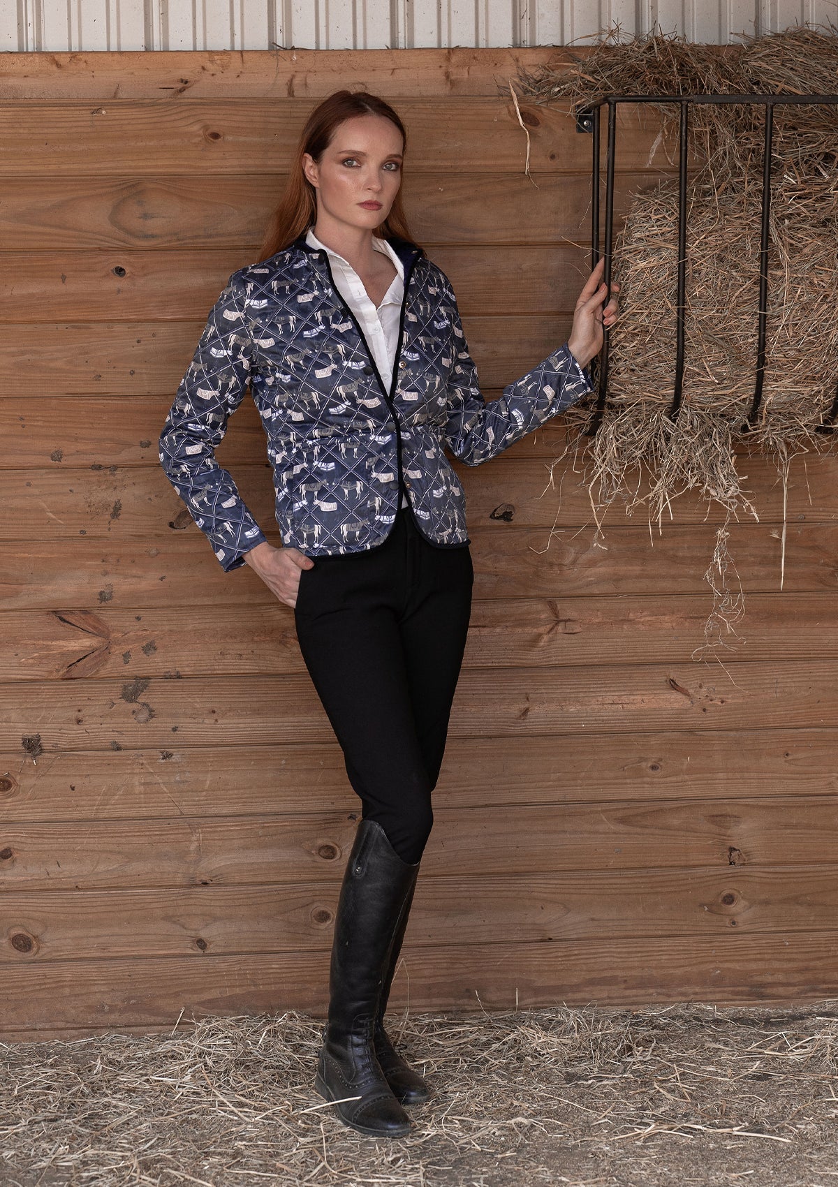 Ronner Barn Quilted Jacket | Victory Print Midnight - Rönner - Equiluxe Tack