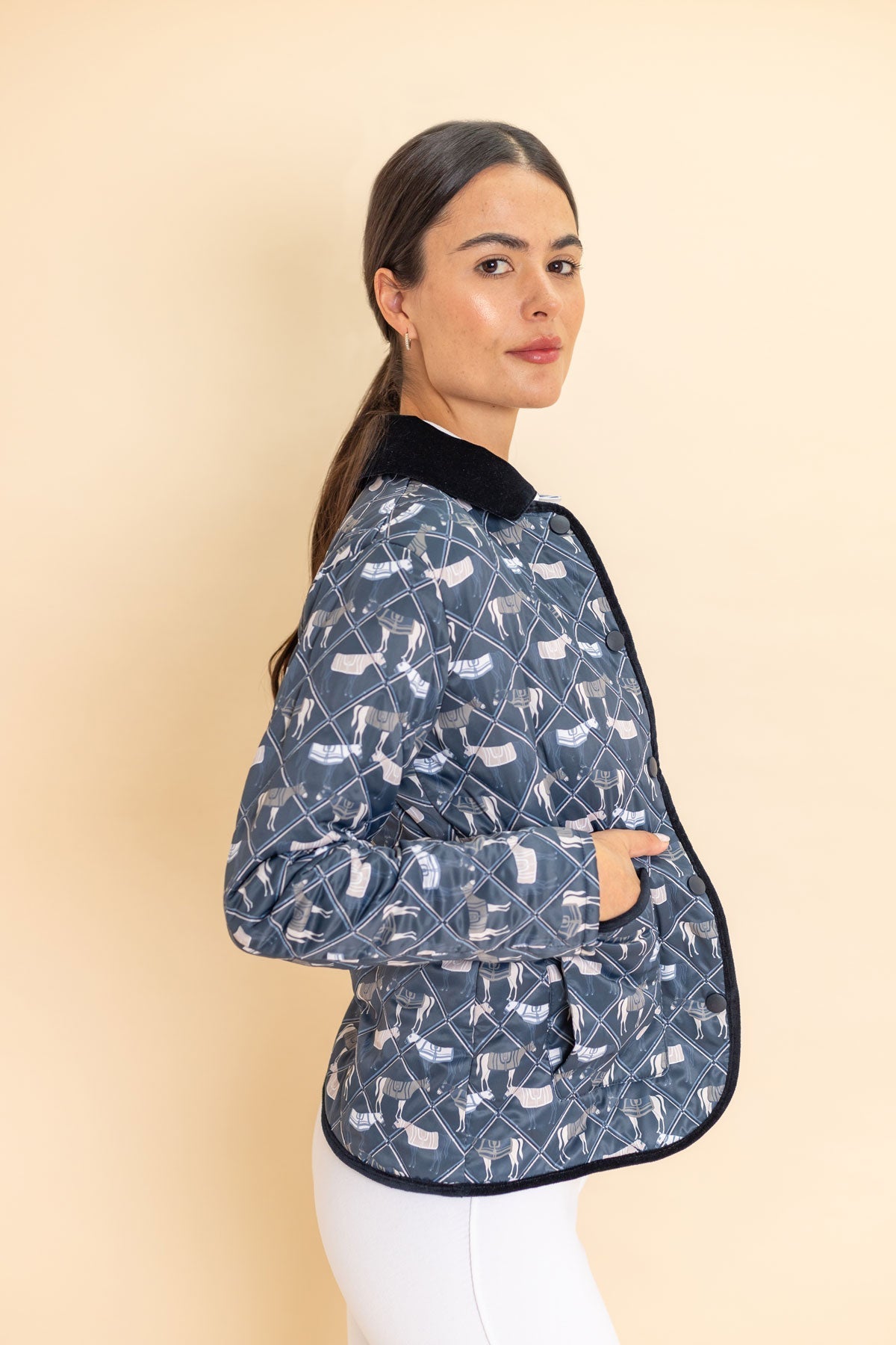 Ronner Barn Quilted Jacket | Victory Print Midnight - Rönner - Equiluxe Tack