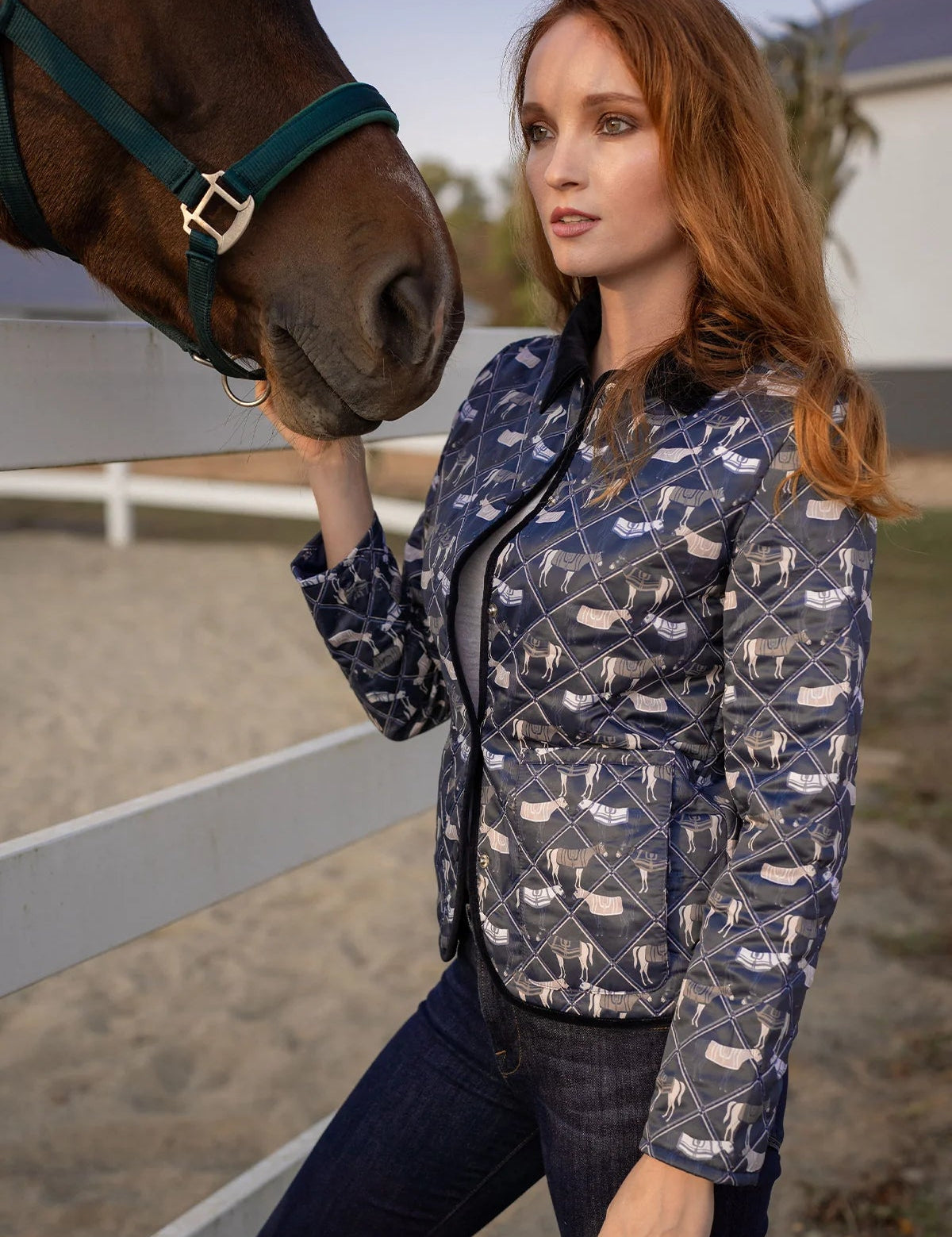 Ronner Barn Quilted Jacket | Victory Print Midnight - Rönner - Equiluxe Tack