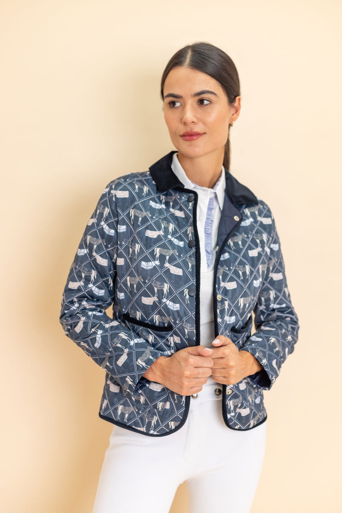 Ronner Barn Quilted Jacket | Victory Print Midnight - Rönner - Equiluxe Tack