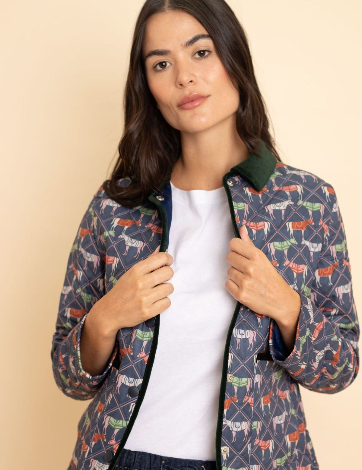 Ronner Barn Quilted Jacket | Victory Print Navy Plaid - Rönner - Equiluxe Tack