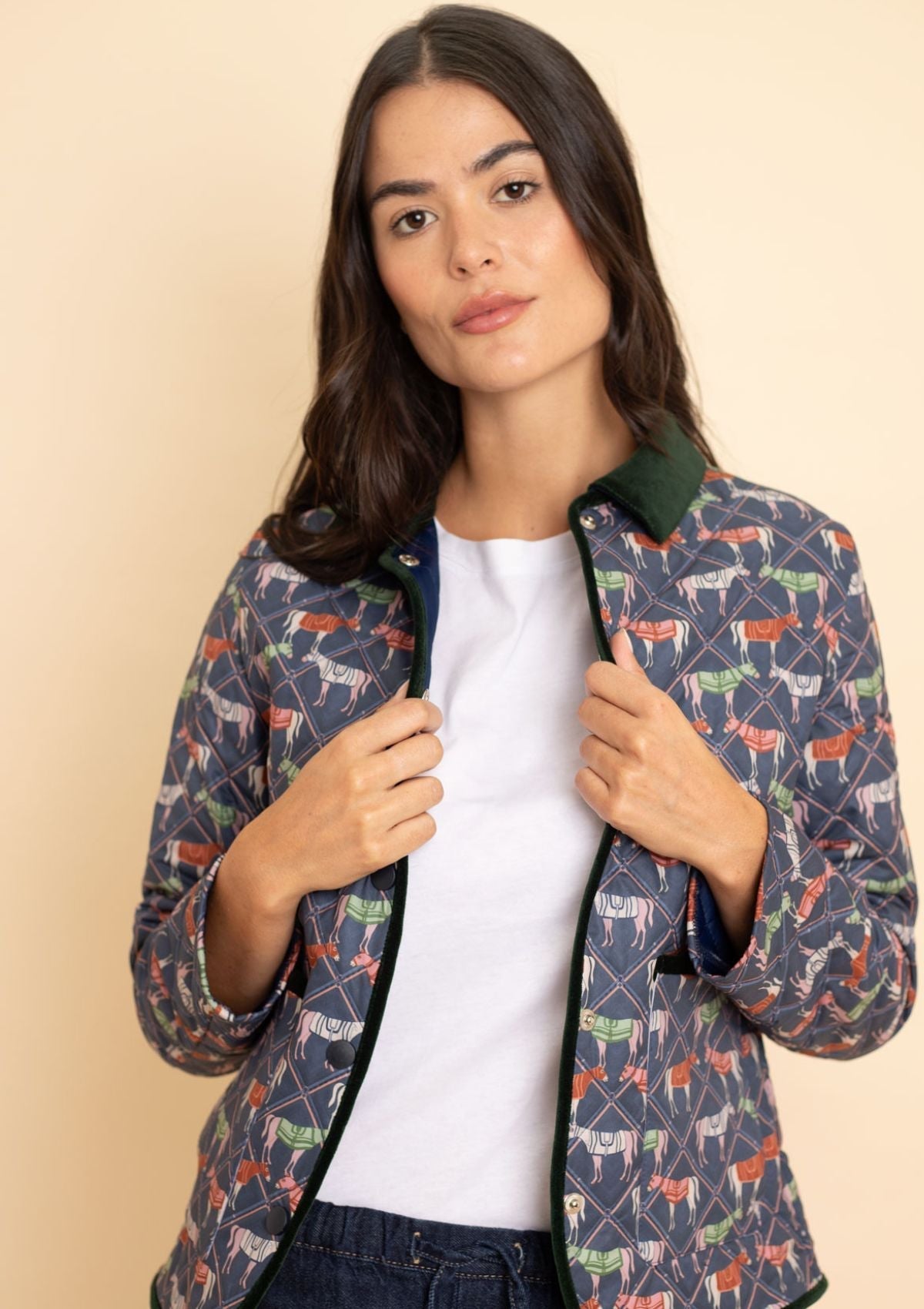 Ronner Barn Quilted Jacket | Victory Print Navy Plaid - Rönner - Equiluxe Tack